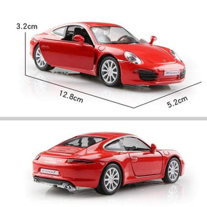 Planet Gates Porsche 911 Red Birthday Gift 1:36 Alloy Car Model Simulation Exquisite Diecasts Toy Vehicle RMZ city Maserati Aston Martin Doors Open Pull Back