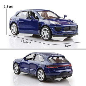 Planet Gates Porsche Macan S Blue Birthday Gift 1:36 Alloy Car Model Simulation Exquisite Diecasts Toy Vehicle RMZ city Maserati Aston Martin Doors Open Pull Back