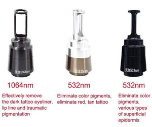 Planet Gates Portable 1064nm 532nm 1320nm ND YAG Laser Spots Tattoo Removal Eyebrow Pigment Picosecond Black Doll Beauty Machine