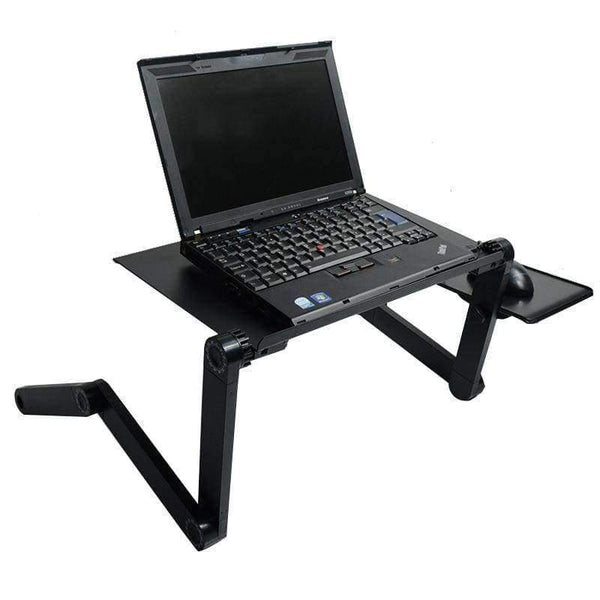 Planet Gates Portable Adjustable Laptop Standing Desk for Bed Sofa Folding Laptop Table Notebook Desk With Mouse Pad for Office