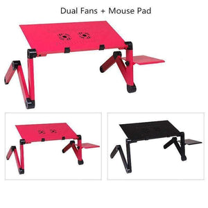 Planet Gates Portable Adjustable Laptop Standing Desk for Bed Sofa Folding Laptop Table Notebook Desk With Mouse Pad for Office