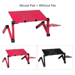 Planet Gates Portable Adjustable Laptop Standing Desk for Bed Sofa Folding Laptop Table Notebook Desk With Mouse Pad for Office