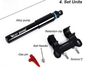 Planet Gates Portable Bicycle Pump 150PSI Presta/Schrader Road MTB Mountain Bike Pump Cycling Inflator Hand Pump For Bicycle