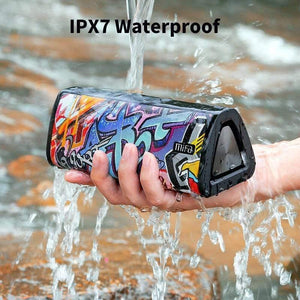 Planet Gates Portable Bluetooth Speaker 360° Stereo Sound 20W  IPX7 Waterproof Wireless Bluetooth 5.0 Speaker 24-Hour Play Time