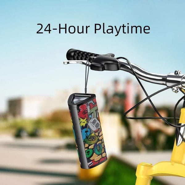 Planet Gates Portable Bluetooth Speaker 360° Stereo Sound 20W  IPX7 Waterproof Wireless Bluetooth 5.0 Speaker 24-Hour Play Time