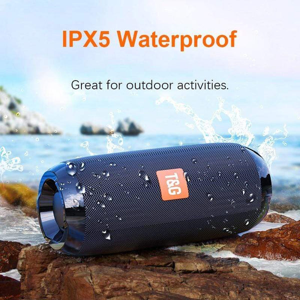 Planet Gates Portable Bluetooth Speaker Wireless Bass Subwoofer Waterproof Outdoor Speakers Boombox AUX TF USB Stereo Loudspeaker Music Box