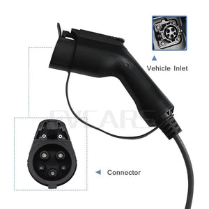 Planet Gates Portable EV Charger Level 2  J1772  Type 2  EVSE Controlle Electric Car Charging Stations 16A  230V Home Wallbox For Zoe Leaf