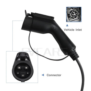 Planet Gates Portable EV Charger Level 2  J1772  Type 2  EVSE Controlle Electric Car Charging Stations 16A  230V Home Wallbox For Zoe Leaf