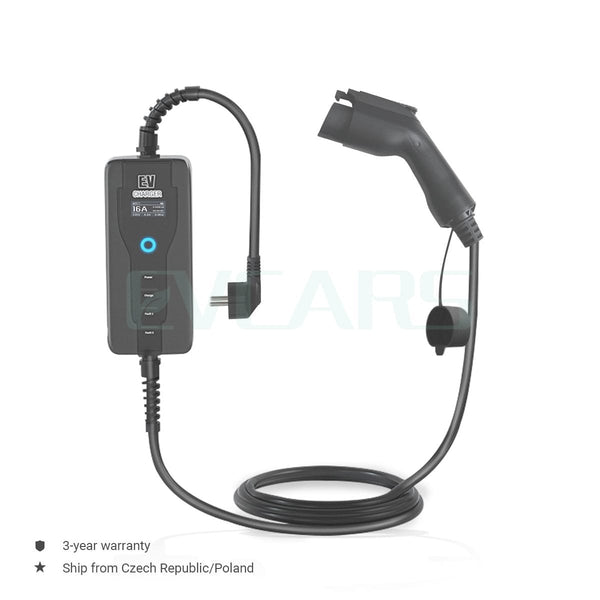 Planet Gates Portable EV Charger Level 2  J1772  Type 2  EVSE Controlle Electric Car Charging Stations 16A  230V Home Wallbox For Zoe Leaf