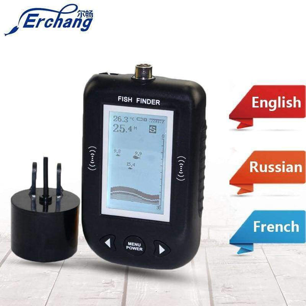 Planet Gates Portable Fish finder 9M Wire Echo Sounder Alarm 0.6-100m Depth Fishfinder Transducer Sensor Sonar For Fishing