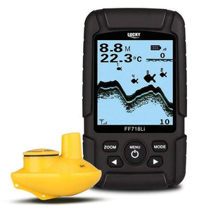 Planet Gates Portable Fish Finder Wireless 180m 90 degree Sonar Fishfinder multi-language 45m Fish Depth Alarm Echo Sounder