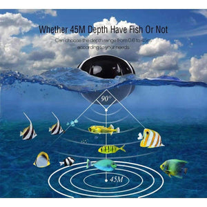 Planet Gates Portable Fishing Fish Finder Sonar Sounder Alarm Transducer Fishfinder 100M Fishing Wireless Echo With English Display