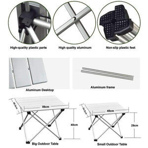 Planet Gates Portable Foldable Folding Table Desk Furniture Outdoor Picnic Aluminium Alloy Free Shipping