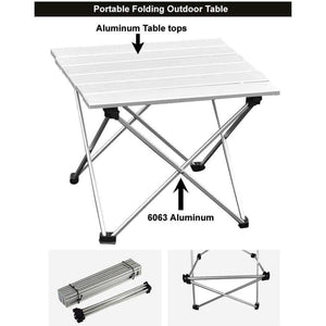 Planet Gates Portable Foldable Folding Table Desk Furniture Outdoor Picnic Aluminium Alloy Free Shipping
