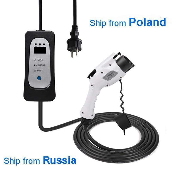 Planet Gates Portable Home Use EV Charger Type 1 16A 13A 10A 8A Adjustable SAE J1772 Electrica Car use