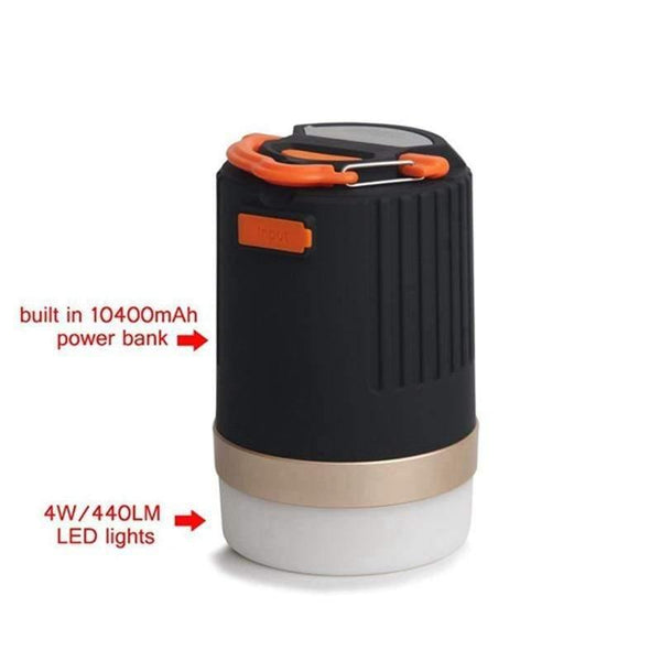 Planet Gates Portable Lantern Outdoor Camping Light 440 Lumens Multifunction USB Rechargeable LED Light With 10400mAh Power Bank