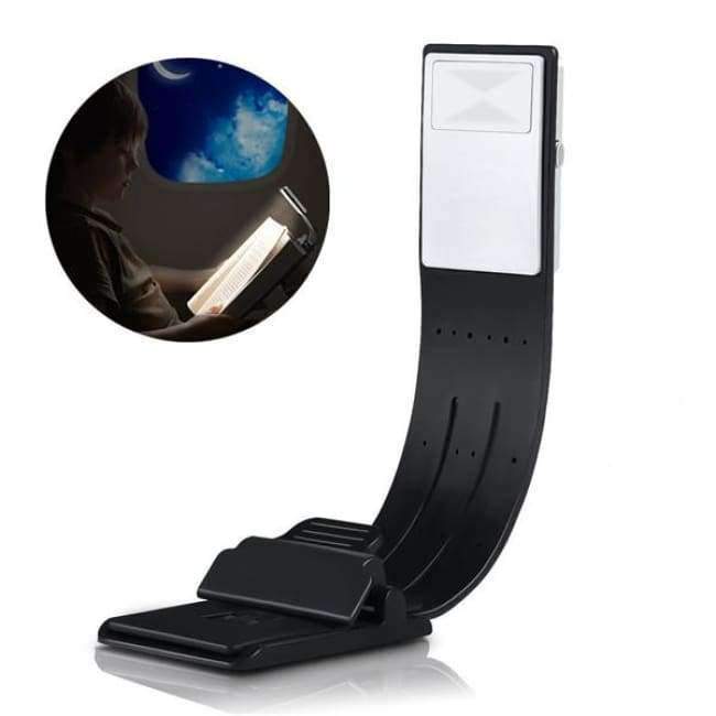 Planet Gates Portable LED Reading Compact Book Light With Detachable Flexible Clip-on LED Lamp USB Rechargeable  Detachable Clip Read Lamp