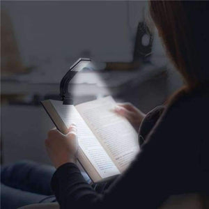 Planet Gates Portable LED Reading Compact Book Light With Detachable Flexible Clip-on LED Lamp USB Rechargeable  Detachable Clip Read Lamp