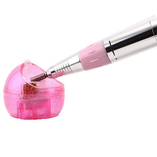 Planet Gates Portable Manicure Nail Art Drill Bit Cleaning Brush Box Nail Art Tools F0307