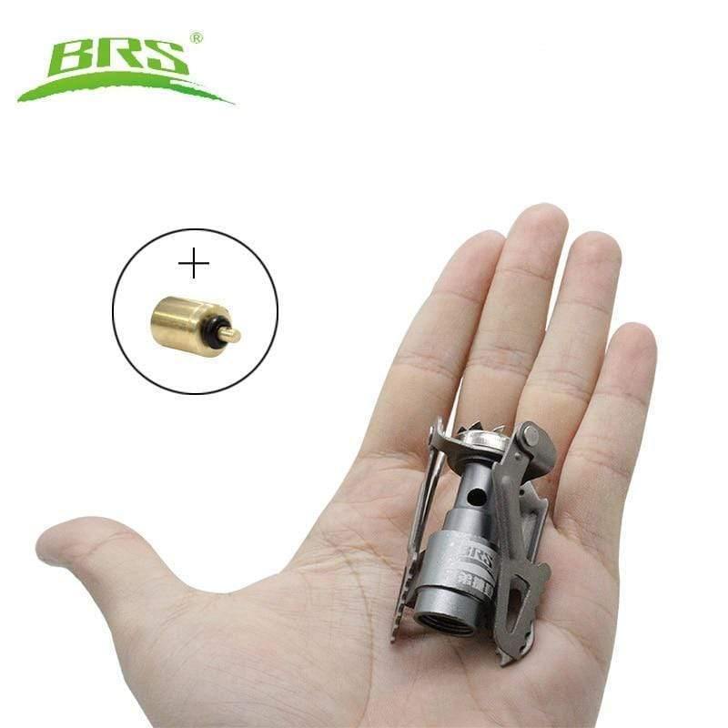 Planet Gates Portable Mini Camping Titanium Stove Outdoor Gas Stove Survival Furnace Stove Pocket Picnic Cooking Gas Burner brs-3000t