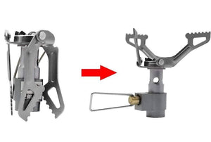 Planet Gates Portable Mini Camping Titanium Stove Outdoor Gas Stove Survival Furnace Stove Pocket Picnic Cooking Gas Burner brs-3000t