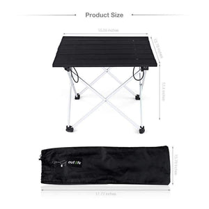 Portable Outdoor BBQ Camping Picnic Aluminum Alloy Folding Table Portable Lightweight Rain-Proof Mini Rectangle Table