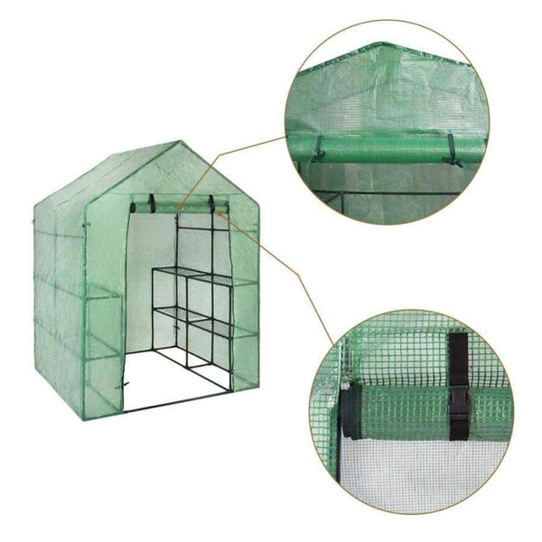 Planet Gates Portable Plastic Garden Greenhouse Cover  For 2 Layer Mini Walk In Greenhouse Outdoor Protect Plants Flowers (no Iron Stand)