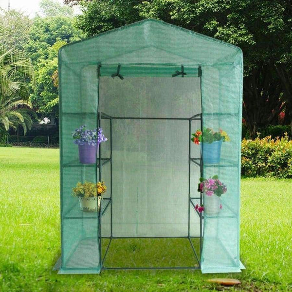 Planet Gates Portable Plastic Garden Greenhouse Cover  For 2 Layer Mini Walk In Greenhouse Outdoor Protect Plants Flowers (no Iron Stand)