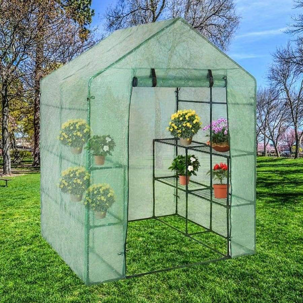 Planet Gates Portable Plastic Garden Greenhouse Cover  For 2 Layer Mini Walk In Greenhouse Outdoor Protect Plants Flowers (no Iron Stand)