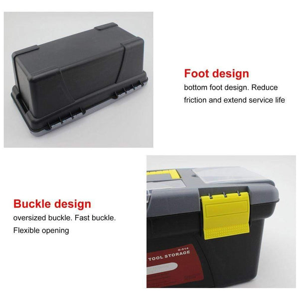 Portable S/M/L Size Plastic Hardware Toolbox Household Multifunction Maintenance Toolbox Car Storage Box Anti-fall Box