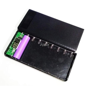 Planet Gates Portable Slim Dual USB LED Light 8x 18650 Battery DIY Power Bank Box Holder Case For Mobile Phone Z07 Drop ship