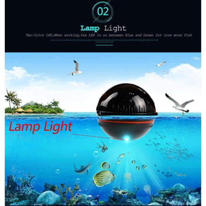 Planet Gates Portable Sonar Fish Finder Lamp Bluetooth Wireless Sonar For Iphone Fish Lamp 36M/118ft Depth Echo Sounder Sea Fishing