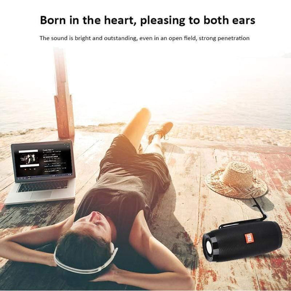 Planet Gates Portable Speakers Bluetooth Column Wireless Bluetooth Speaker Powerful High BoomBox Outdoor Bass HIFI TF FM Radio With LED Light