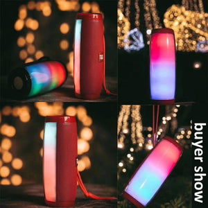 Planet Gates Portable Speakers Bluetooth Column Wireless Bluetooth Speaker Powerful High BoomBox Outdoor Bass HIFI TF FM Radio With LED Light