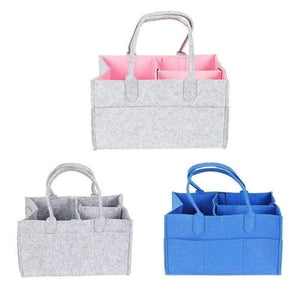 Planet Gates Portable Storage Baskets 33X23X18CM Foldable Large Basket For Baby Diaper Home Organization Multi Pockets Removable Basket