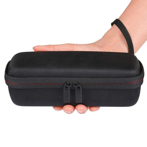 Planet Gates Portable Wireless Bluetooth EVA Speaker Case For Anker SoundCore 2 With Mesh Dual Pocket Audio Cable Carrying Travel Bag-Black