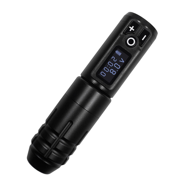 Planet Gates Portable Wireless Tattoo Machine German Motor Low Vibration Rotary Tattoo Pen with Replaceable Battery for Permanent Makeup