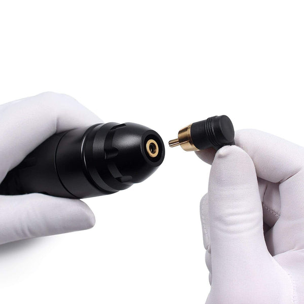 Planet Gates Portable Wireless Tattoo Machine German Motor Low Vibration Rotary Tattoo Pen with Replaceable Battery for Permanent Makeup