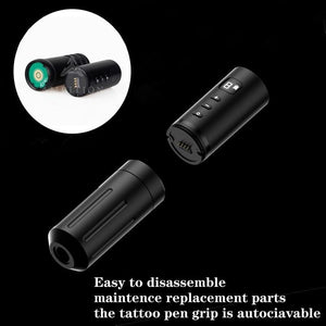 Planet Gates Portable Wireless Tattoo Machine Pen Strong Coreless Motor Detachable Design 1800 mAh Lithium Battery Fast Charge