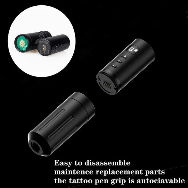 Planet Gates Portable Wireless Tattoo Machine Pen Strong Coreless Motor Detachable Design 1800 mAh Lithium Battery Fast Charge