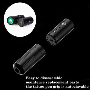 Planet Gates Portable Wireless Tattoo Machine Pen Strong Coreless Motor Detachable Design 1800 mAh Lithium Battery Fast Charge