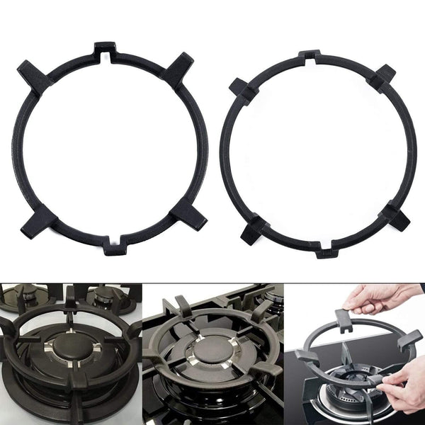 Portable Wok Pan Support Rack Universal Cast Iron Stand Black Frying For Burners Gas Hobs & Cookers Kitchen Hot