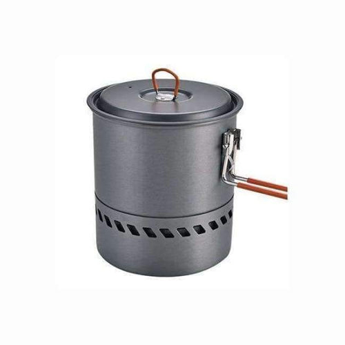 Planet Gates POT 1.5L Capacity Portable Outdoor Fast-Heating Pot Utensil Camping Cookware With Gas Stove for Camping Hiking Picnic
