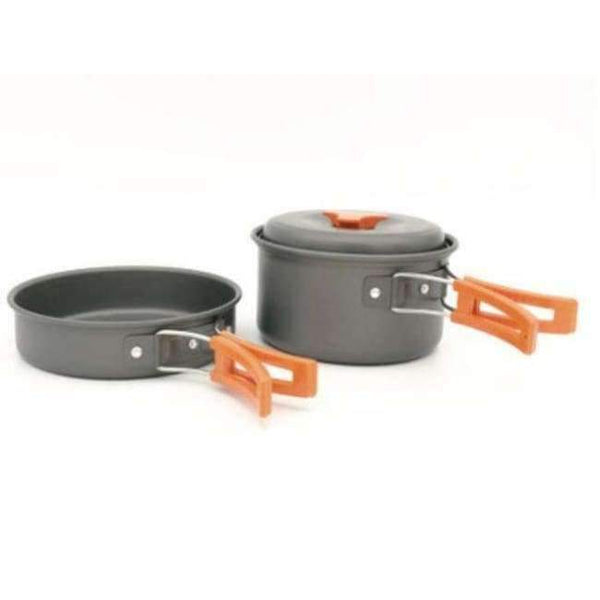 Planet Gates pot set 17Pcs Camping Cookware Mess Kit Lightweight & Durable Backpacking Gear & Hiking Outdoors Bug Out Bag Cooking Equipment Cookset