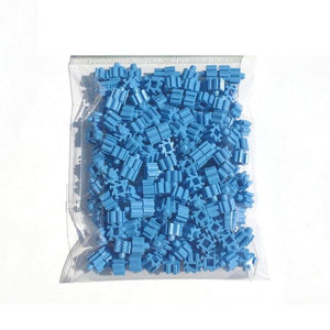 Planet Gates Powder Blue 200pcs Mini Building Blocks DIY Brick 1x1Dots 200PCS 25Colors Educational Games Toys for Children Compatible with brands blocks