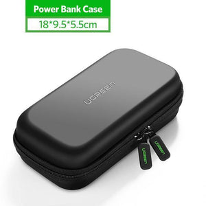 Planet Gates Power Bank Case Ugreen Power Bank Case Hard Case Box for 2.5 Hard Drive Disk USB Cable External Storage Carrying SSD HDD Case