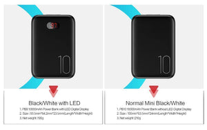 Planet Gates Power Bank for xiaomi mi iPhone,USAMS Mini Pover Bank 10000mAh LED Display Powerbank External Battery Poverbank  Fast charging