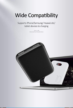 Planet Gates Power Bank for xiaomi mi iPhone,USAMS Mini Pover Bank 10000mAh LED Display Powerbank External Battery Poverbank  Fast charging