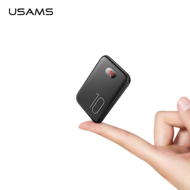 Planet Gates Power Bank for xiaomi mi iPhone,USAMS Mini Pover Bank 10000mAh LED Display Powerbank External Battery Poverbank  Fast charging