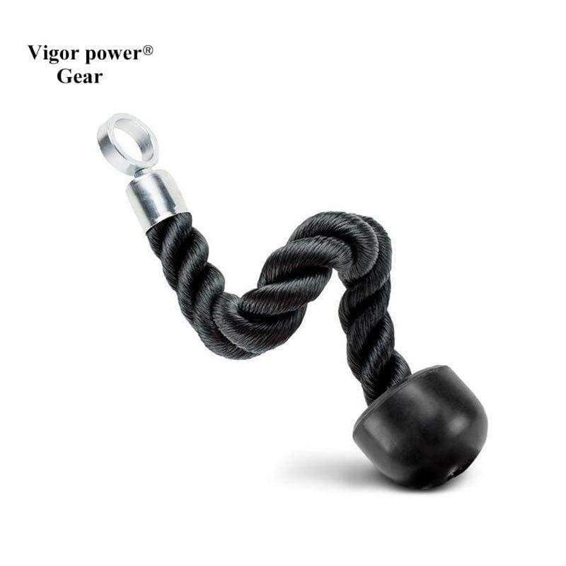 Planet Gates Power Gear Single Bicep Fitness Rope Tricep Rope Abdominal Crunches Body Building Gym Pull Rope